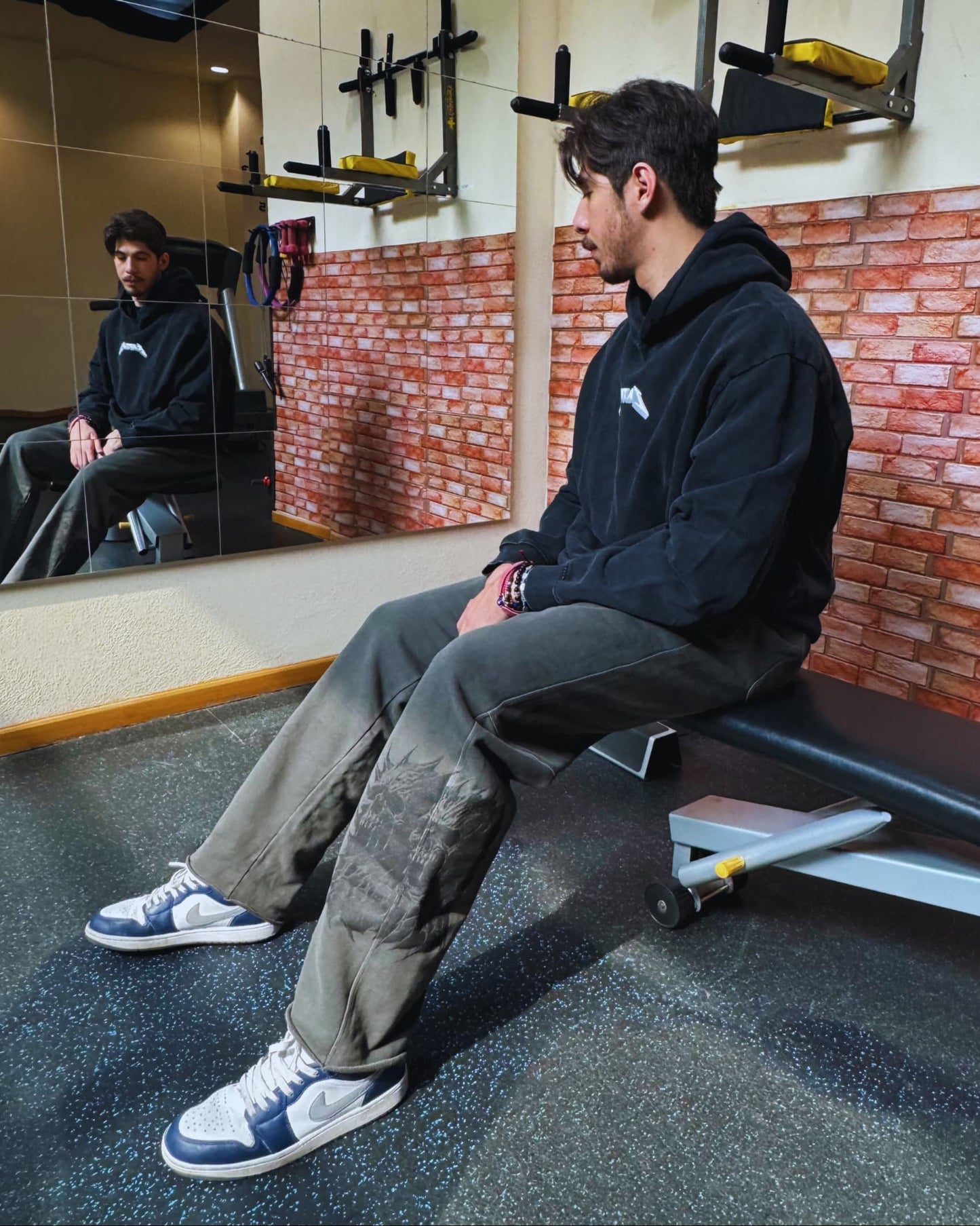 DEATHSKULL "HEAVYWEIGHT BAGGY" DARK WASH JOGGERS