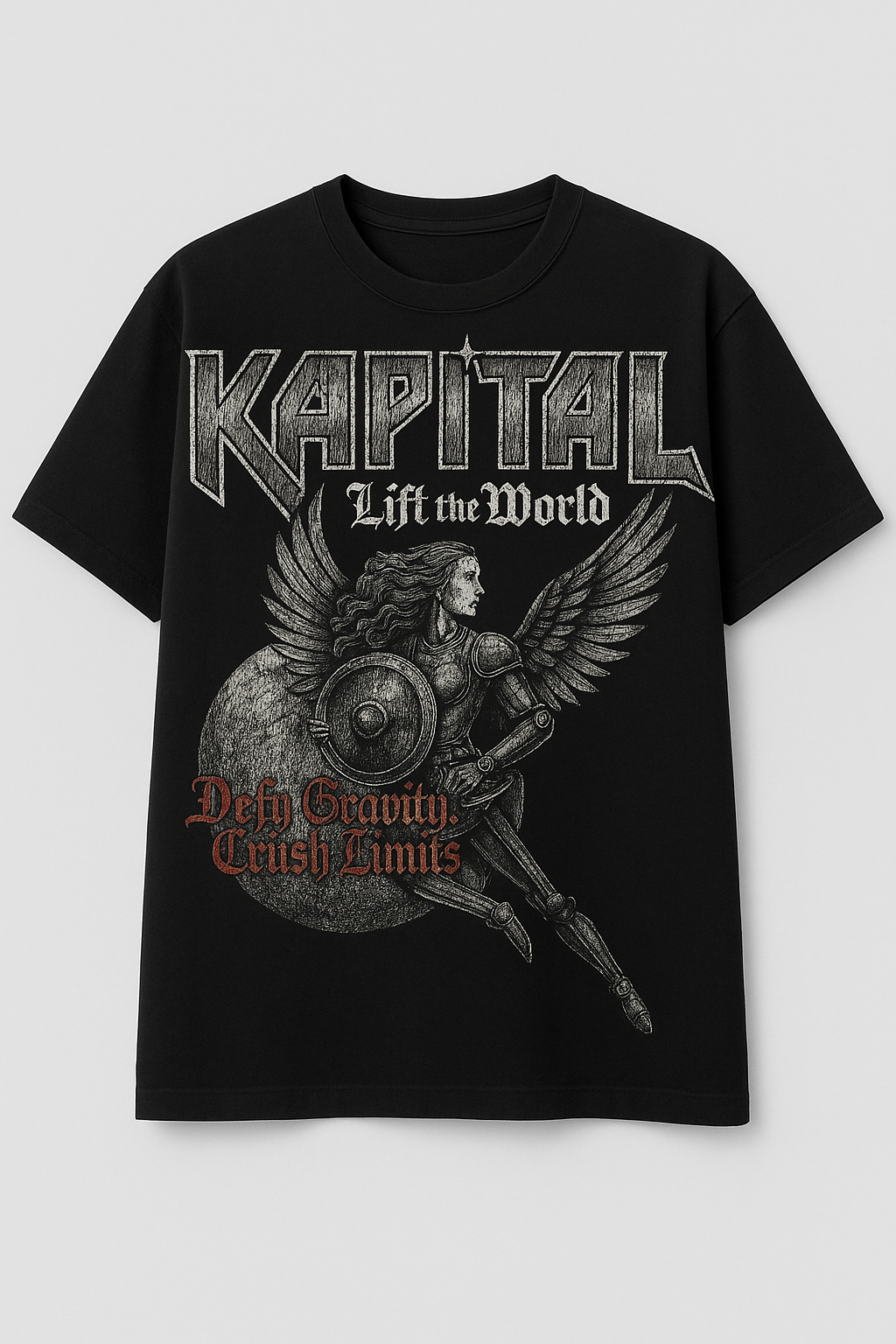 ANGEL OF STEEL "HEAVYWEIGHT PREMIUM" BOXY FIT UNISEX TEE