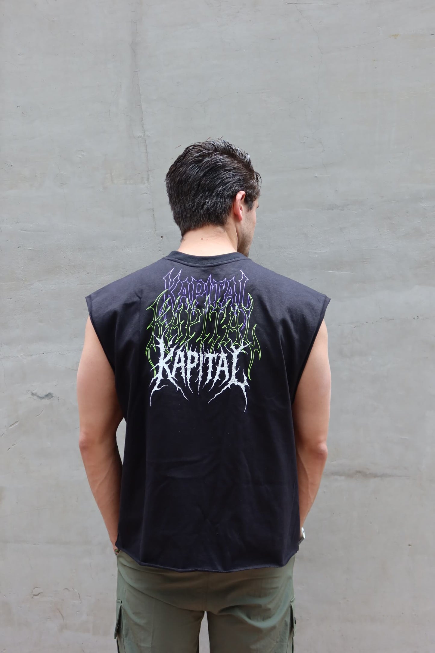 METAL LOGO "HEAVYWEIGHT PREMIUM" BOXY FIT CUTOFF TEE
