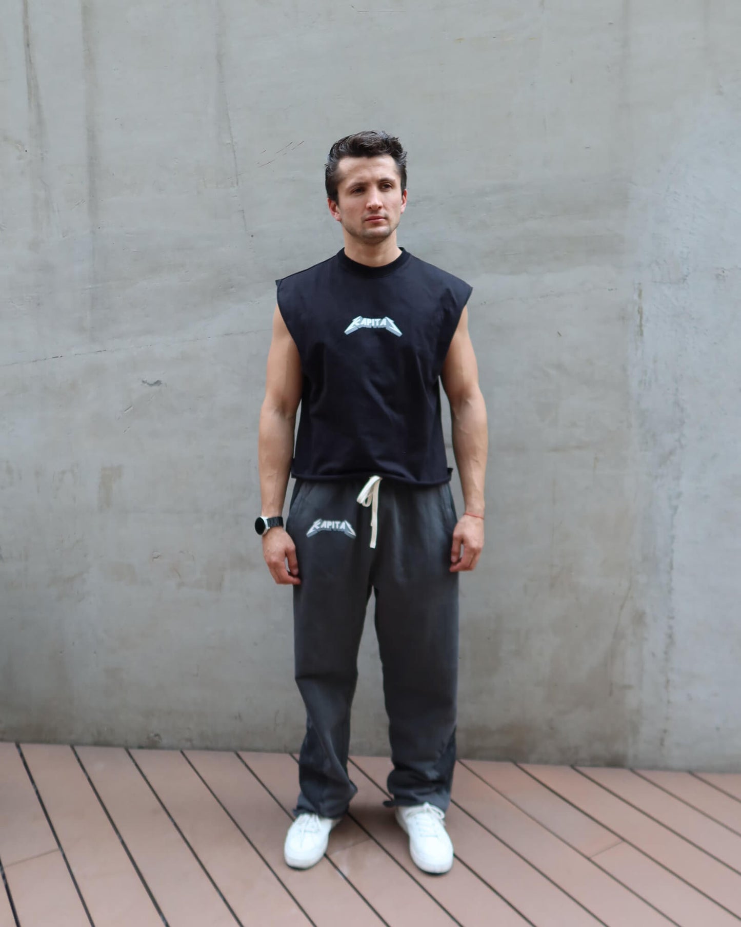 DEATHSKULL "HEAVYWEIGHT BAGGY" DARK WASH JOGGERS