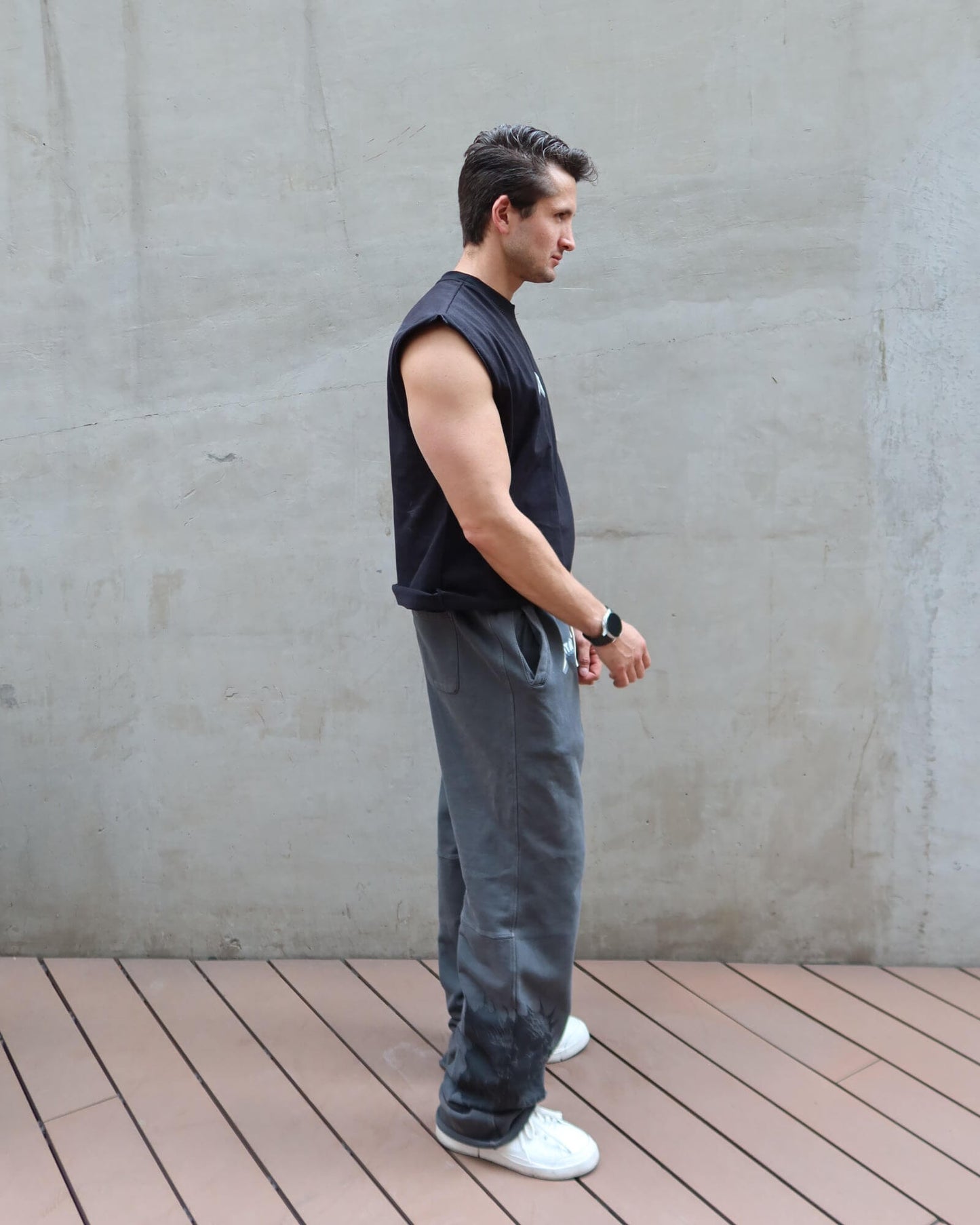 DEATHSKULL "HEAVYWEIGHT BAGGY" DARK WASH JOGGERS