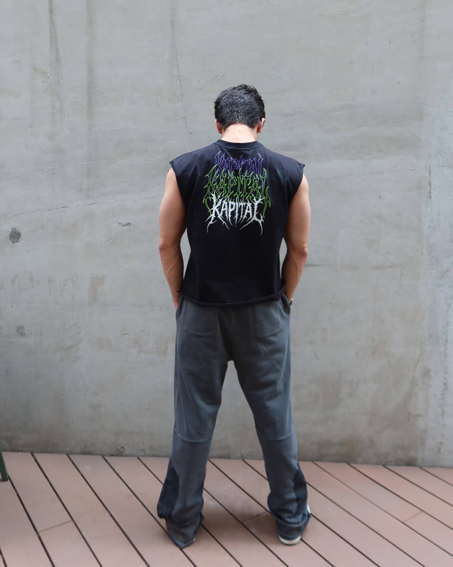 DEATHSKULL "HEAVYWEIGHT BAGGY" DARK WASH JOGGERS