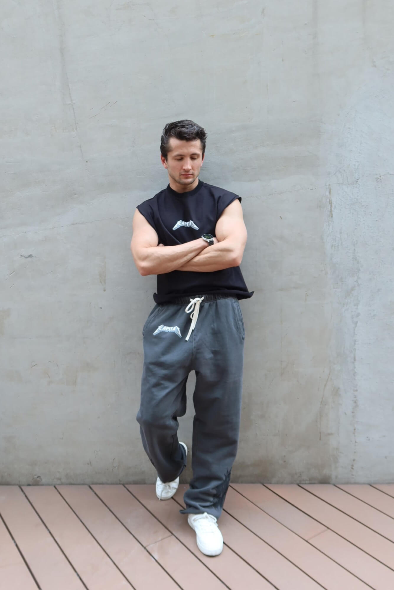 DEATHSKULL "HEAVYWEIGHT BAGGY" DARK WASH JOGGERS