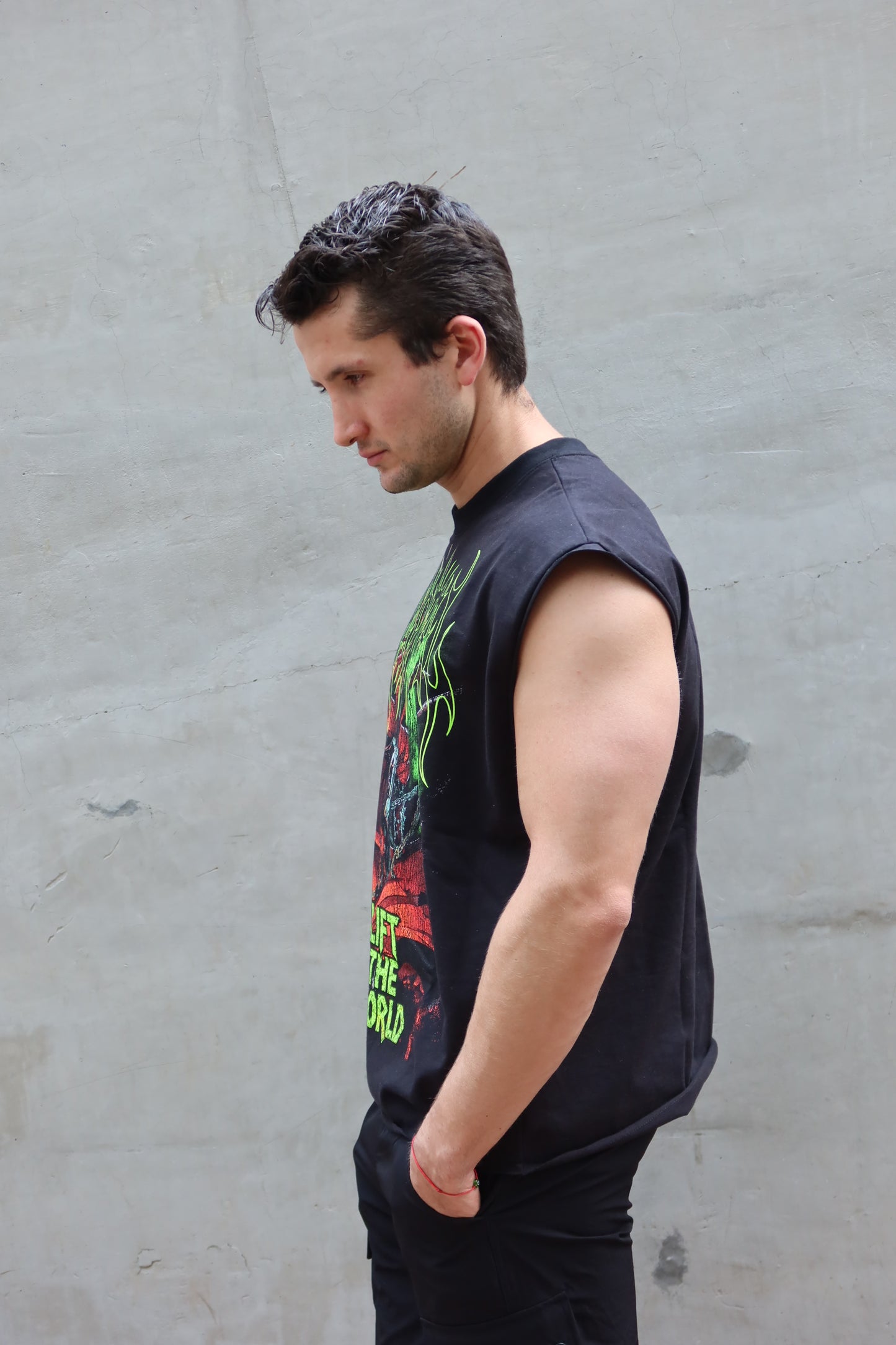 SPAWNXKAPITAL "HEAVYWEIGHT PREMIUM" BOXY FIT CUTOFF TEE