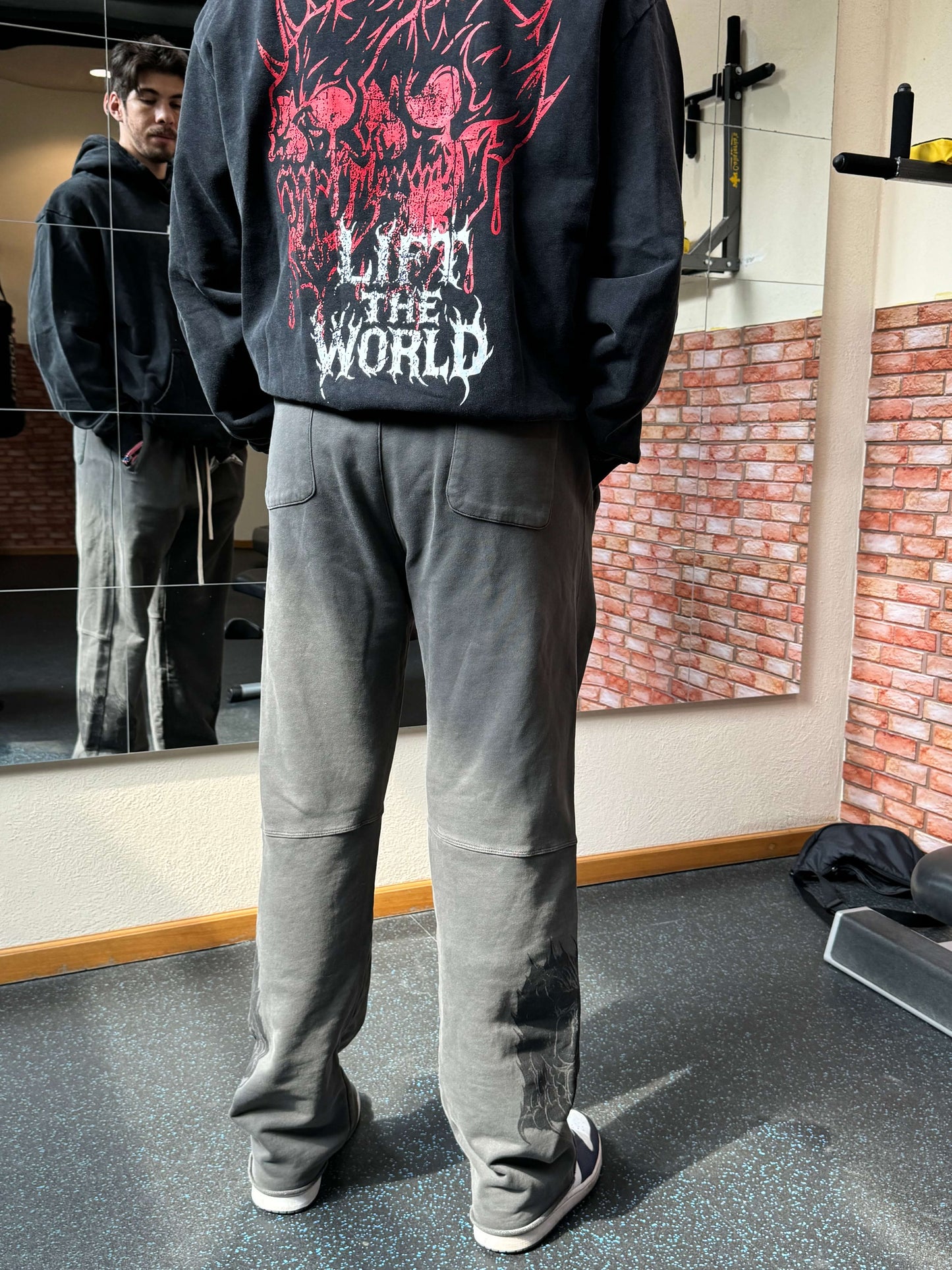 DEATHSKULL "HEAVYWEIGHT BAGGY" DARK WASH JOGGERS