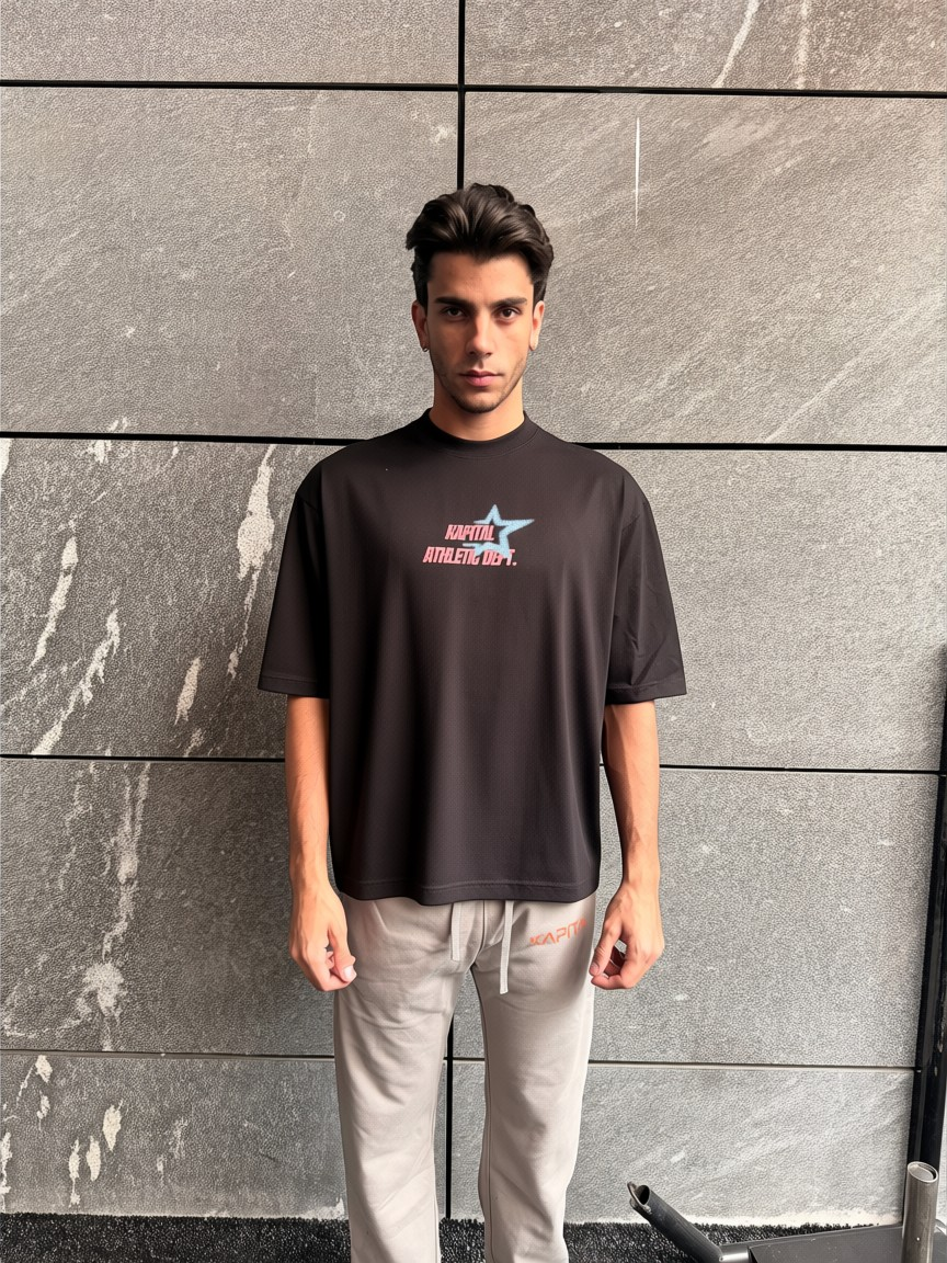 BIG LOGO LITTLE DEVIL – "HEAVYWEIGHT PREMIUM" OVERSIZE BOXY FIT BLACK TEE