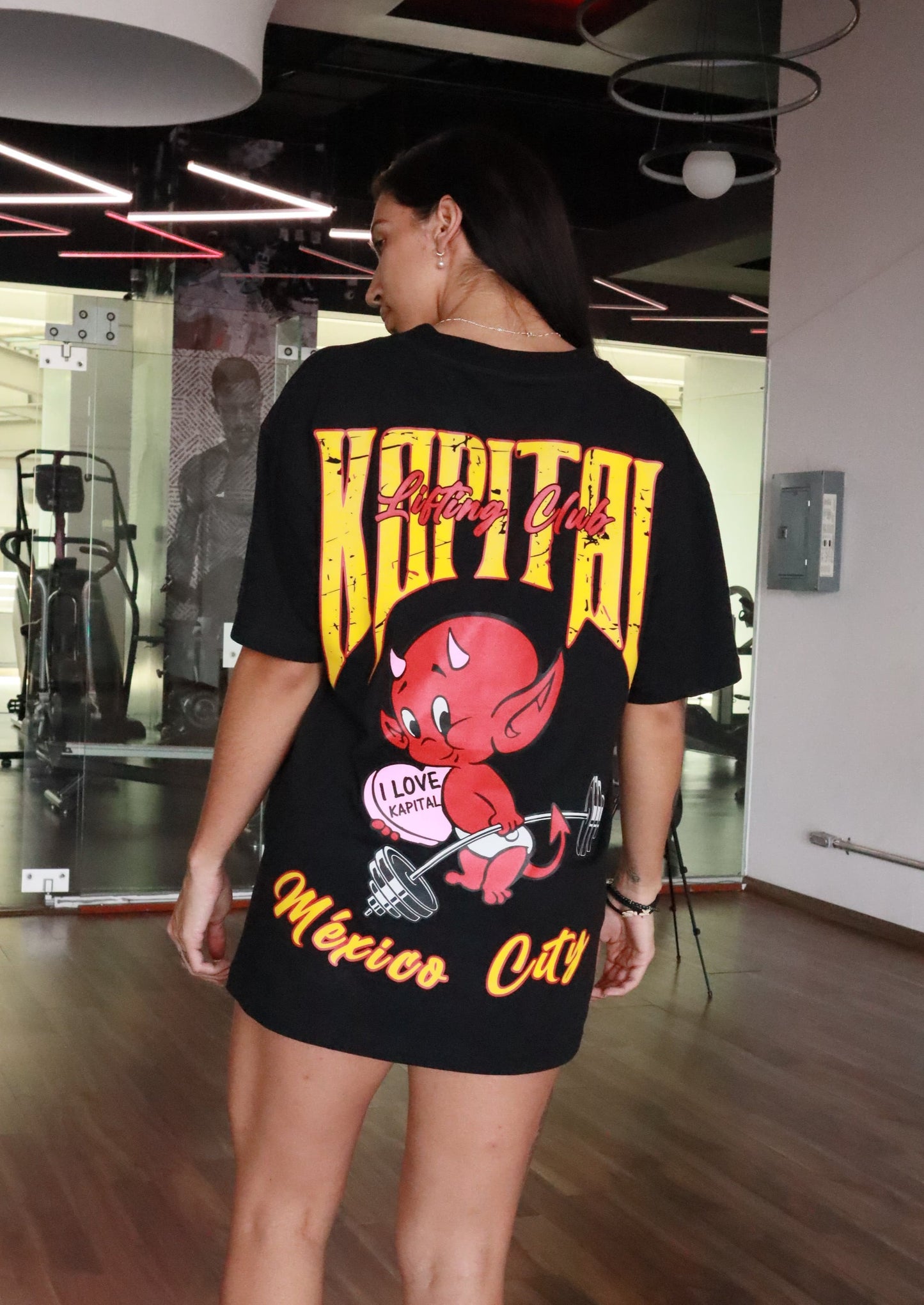 KAPITAL GYMWEAR LITTLE DEVIL "HEAVYWEIGHT PREMIUM" OVERSIZED UNISEX TEE