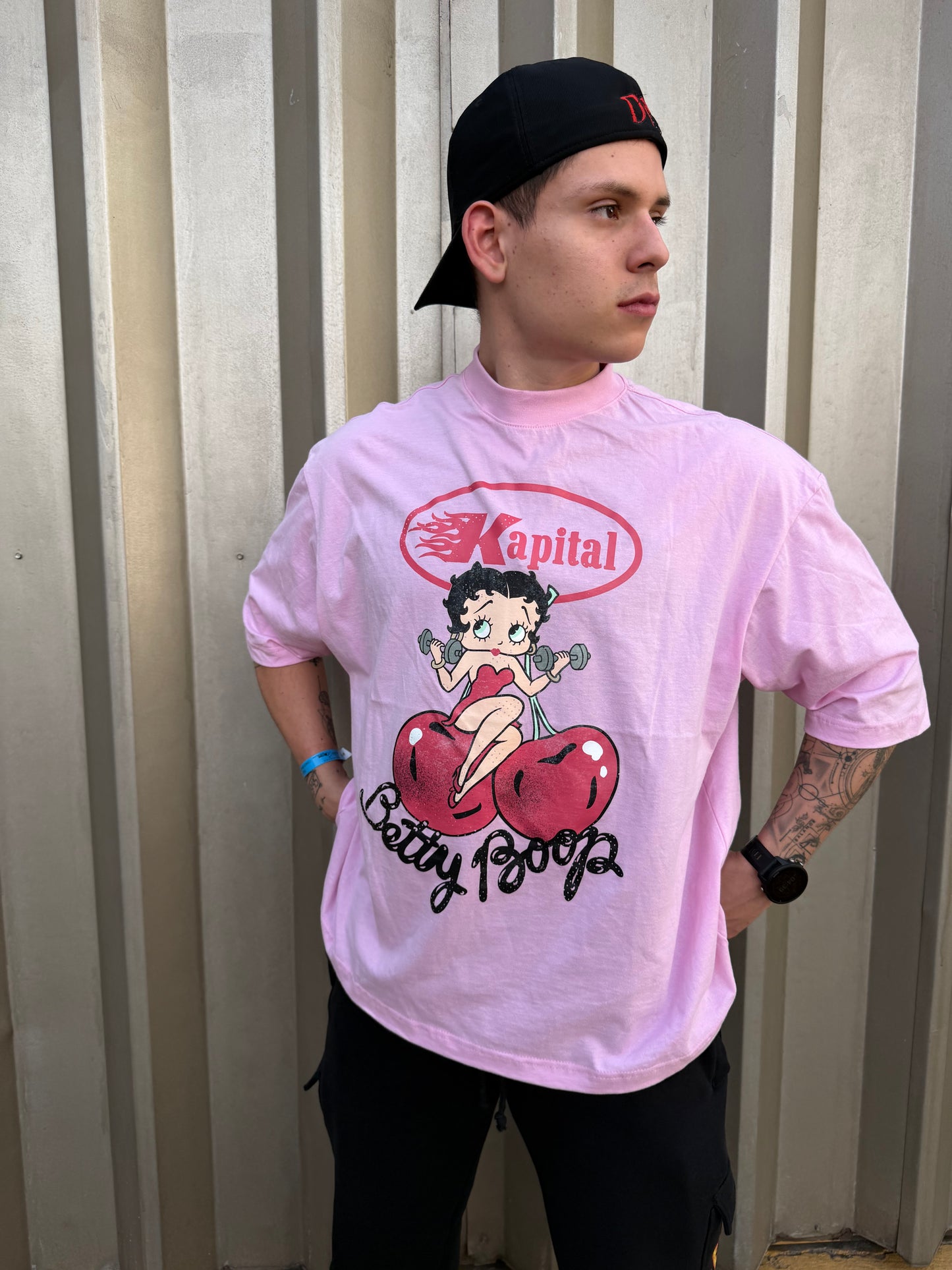 BETTY BOOPXKAPITAL "HEAVYWEIGHT PREMIUM" BOXY FIT CUTOFF TEE