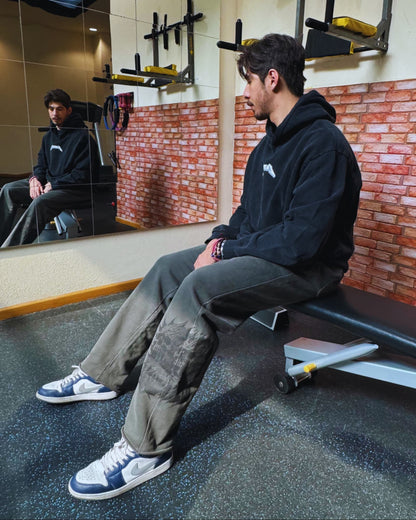 DEATHSKULL "HEAVYWEIGHT BAGGY" DARK WASH JOGGERS