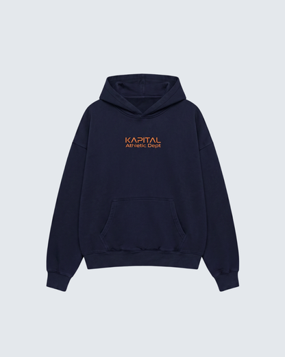 KAPITAL SUPER COMFORT "PREMIUM MEDIUMWEIGHT" HOODIE ROYAL BLUE