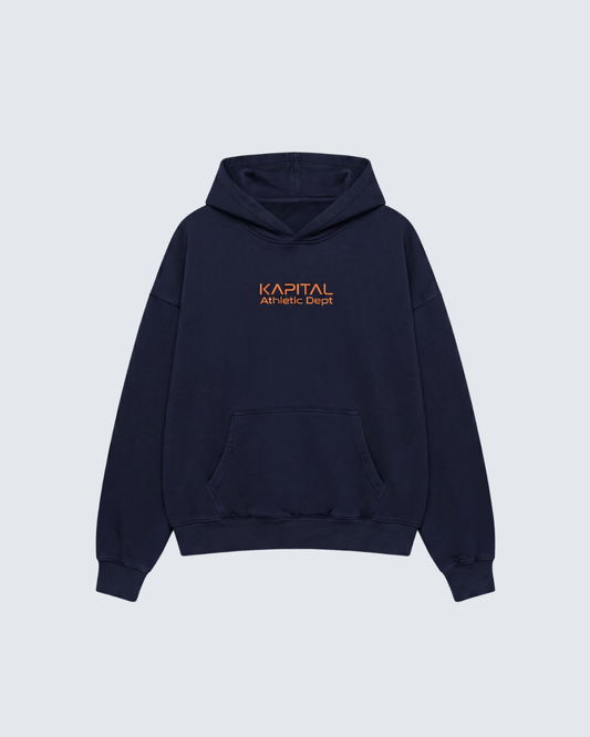 KAPITAL SUPER COMFORT "PREMIUM MEDIUMWEIGHT" HOODIE ROYAL BLUE