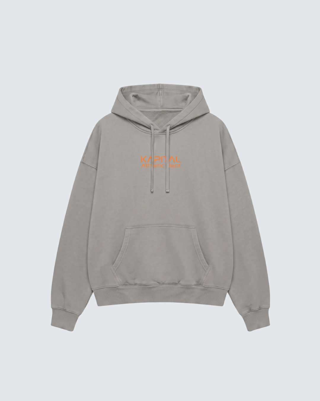 KAPITAL SUPER COMFORT "PREMIUM MEDIUMWEIGHT" HOODIE CARBON GREY
