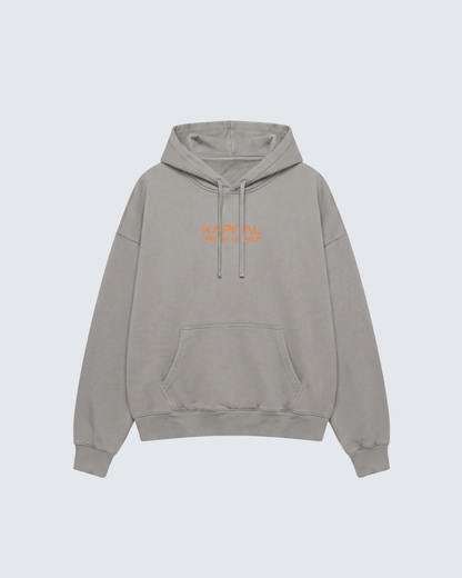 KAPITAL SUPER COMFORT "PREMIUM MEDIUMWEIGHT" HOODIE CARBON GREY
