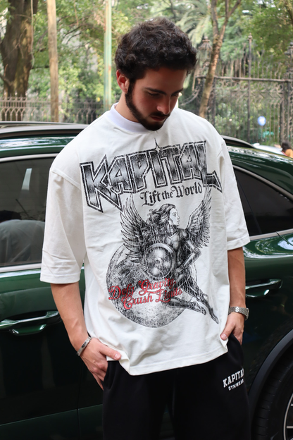 ANGEL OF STEEL "HEAVYWEIGHT PREMIUM" BOXY FIT UNISEX TEE