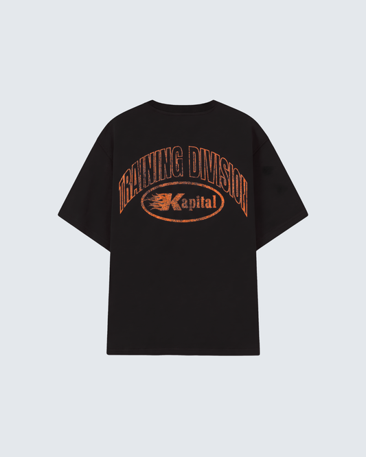 KAPITAL TRAINING DIVISION – "HEAVYWEIGHT PREMIUM" OVERSIZE BOXY FIT BLACK