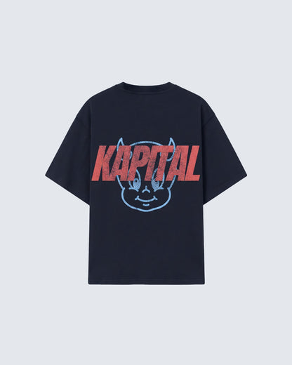 BIG LOGO LITTLE DEVIL – "HEAVYWEIGHT PREMIUM" OVERSIZE BOXY FIT BLACK TEE