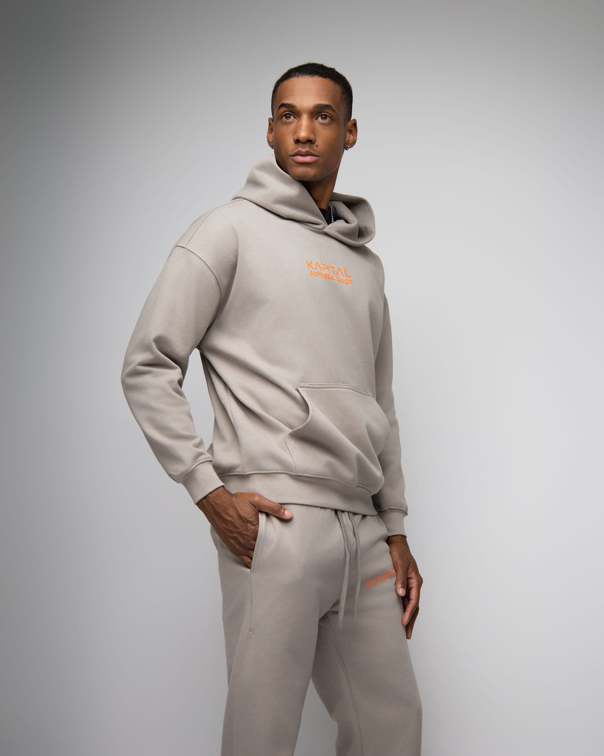 KAPITAL SUPER COMFORT SWEATPANTS CARBON GREY