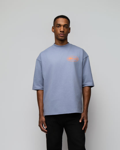 KAPITAL TRAINING DIVISION – "HEAVYWEIGHT PREMIUM" OVERSIZE BOXY FIT PASTEL BLUE