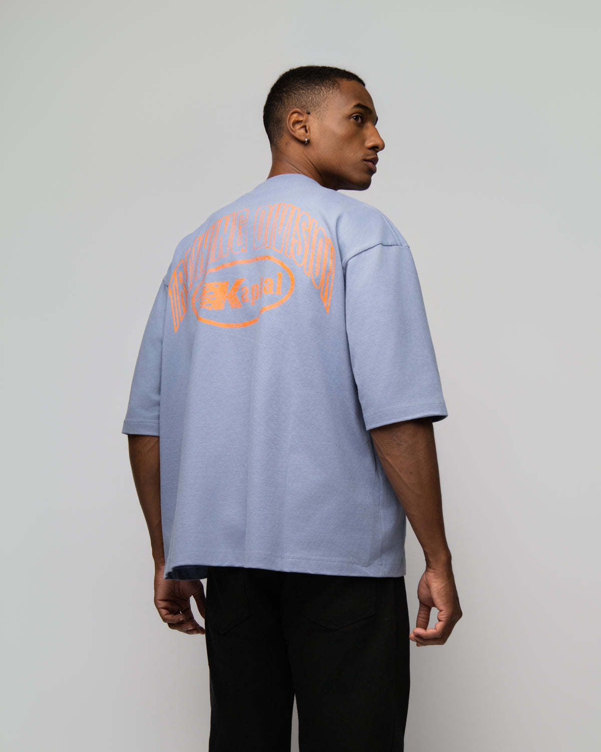 KAPITAL TRAINING DIVISION – "HEAVYWEIGHT PREMIUM" OVERSIZE BOXY FIT PASTEL BLUE