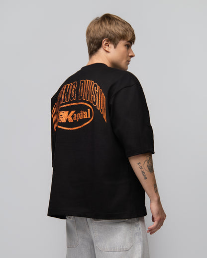 KAPITAL TRAINING DIVISION – "HEAVYWEIGHT PREMIUM" OVERSIZE BOXY FIT BLACK
