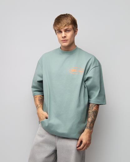 KAPITAL TRAINING DIVISION – "HEAVYWEIGHT PREMIUM" OVERSIZE BOXY FIT PASTEL GREEN