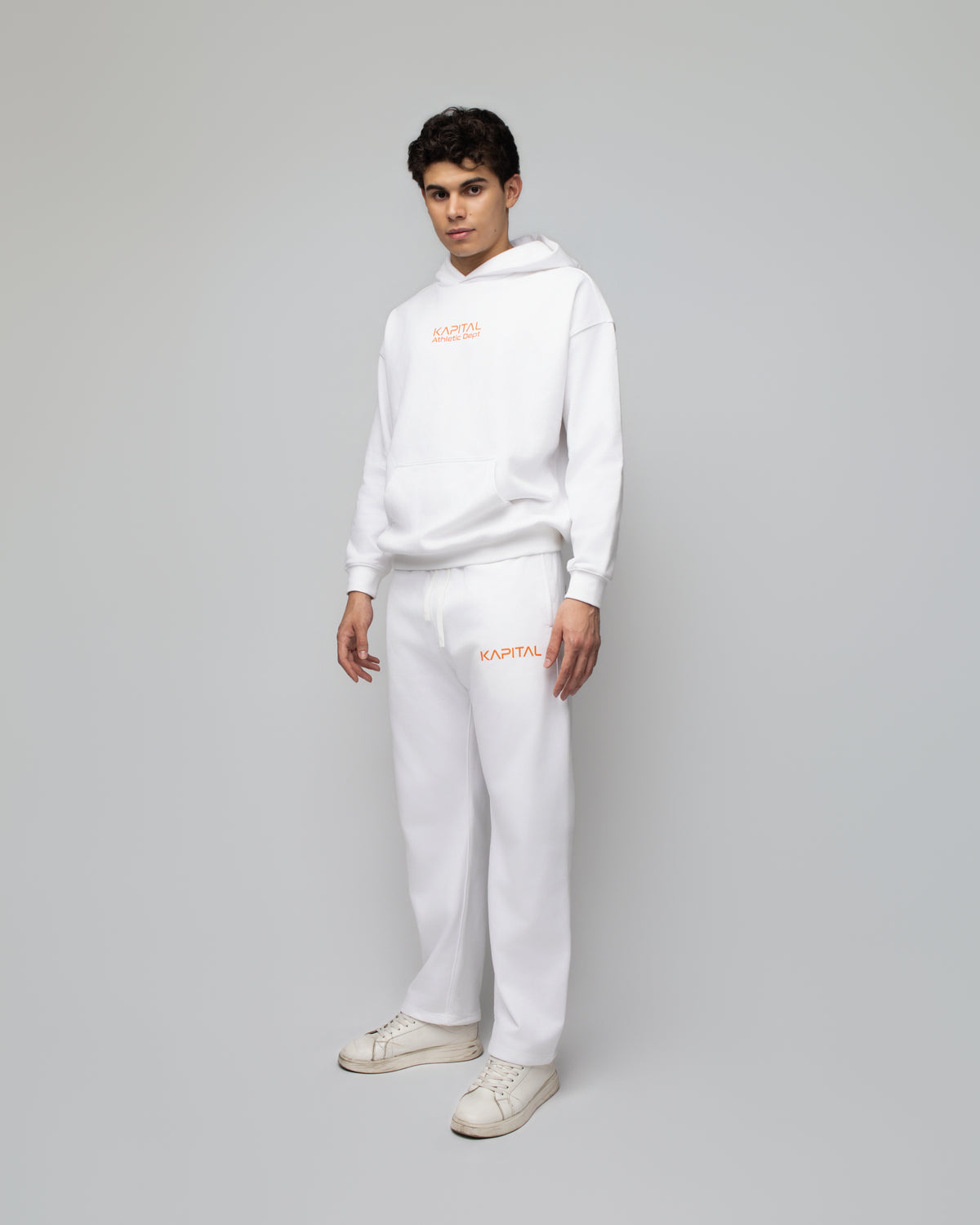 KAPITAL SUPER COMFORT SWEATPANTS CREAM WHITE