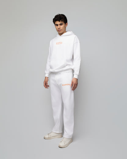 KAPITAL SUPER COMFORT SWEATPANTS CREAM WHITE
