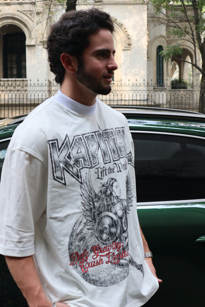 ANGEL OF STEEL "HEAVYWEIGHT PREMIUM" BOXY FIT UNISEX TEE