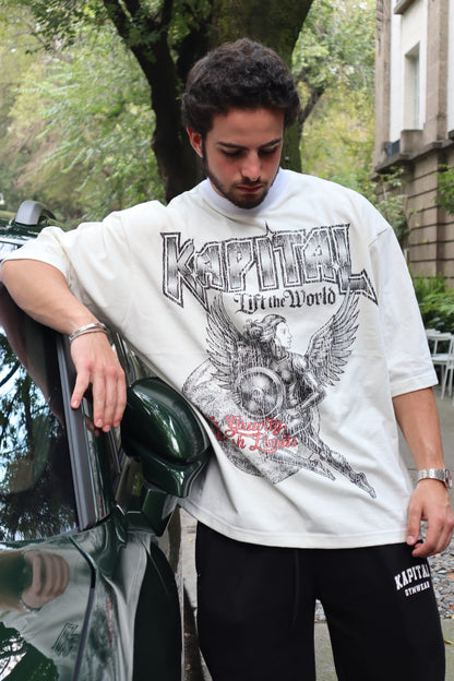 ANGEL OF STEEL "HEAVYWEIGHT PREMIUM" BOXY FIT UNISEX TEE