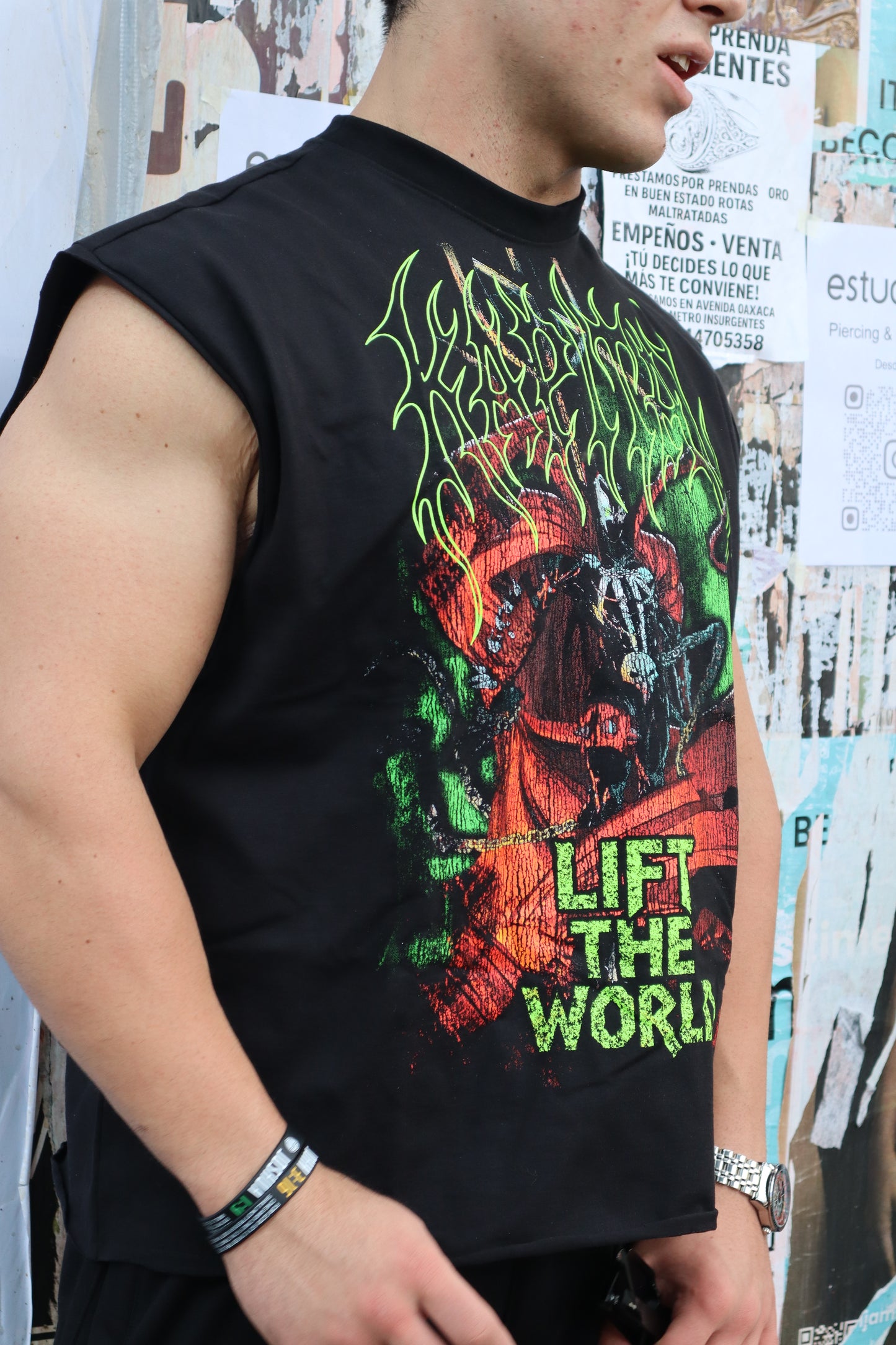 SPAWNXKAPITAL "HEAVYWEIGHT PREMIUM" BOXY FIT CUTOFF TEE