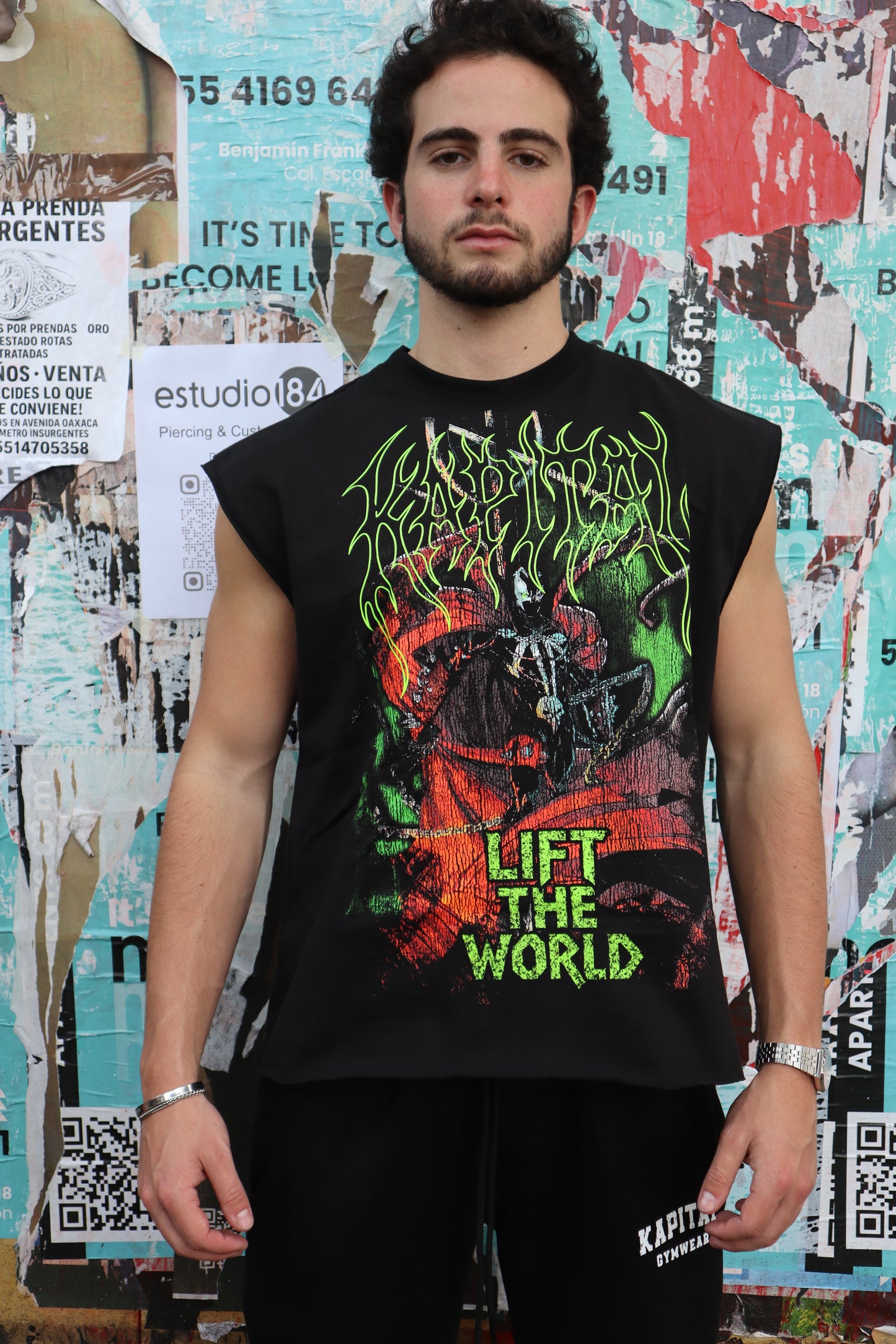 SPAWNXKAPITAL "HEAVYWEIGHT PREMIUM" BOXY FIT CUTOFF TEE