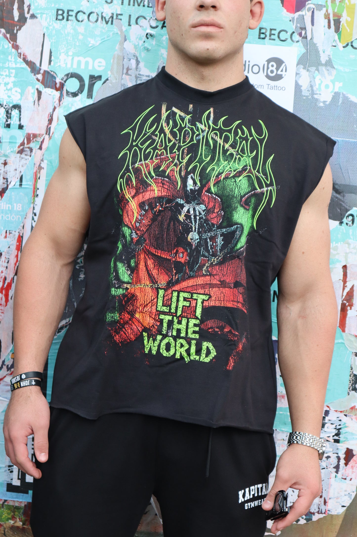 SPAWNXKAPITAL "HEAVYWEIGHT PREMIUM" BOXY FIT CUTOFF TEE