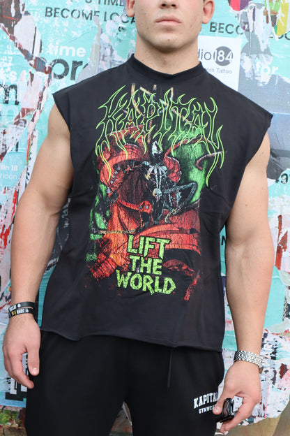 SPAWNXKAPITAL "HEAVYWEIGHT PREMIUM" BOXY FIT CUTOFF TEE