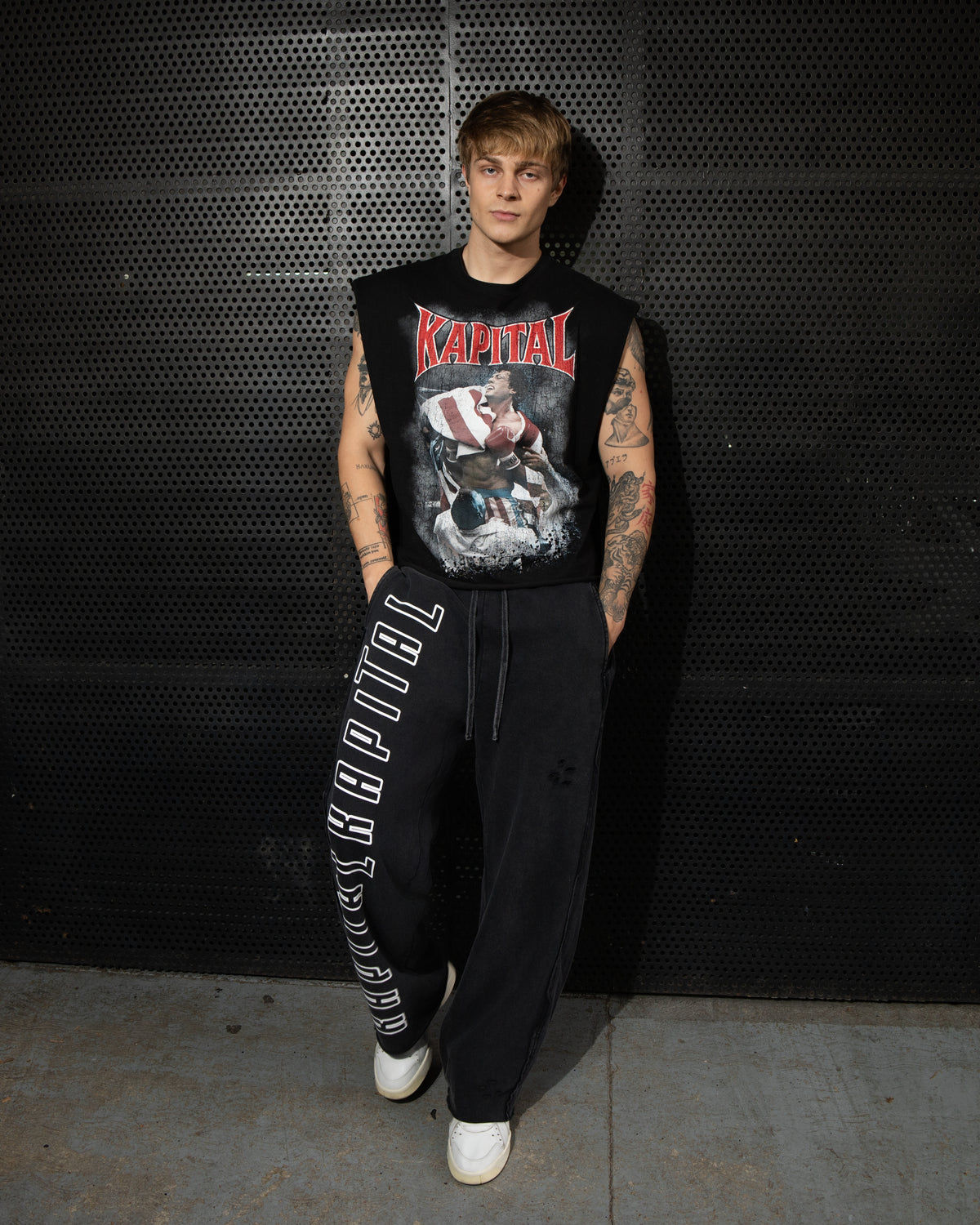 Training big logo Baggy pants