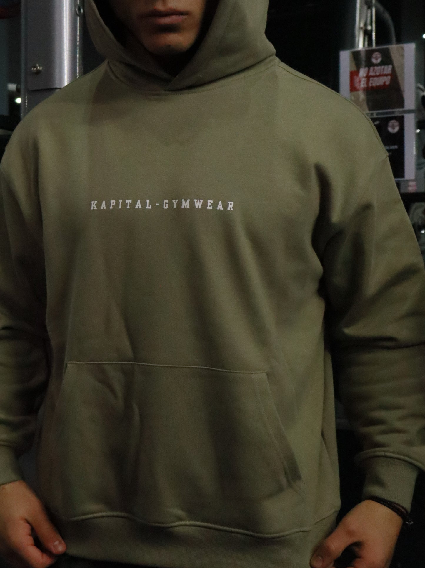 BAKI X KAPITAL "HEAVYWEIGHT PREMIUM" OVERSIZED HOODIE UNISEX GREEN OLIVE