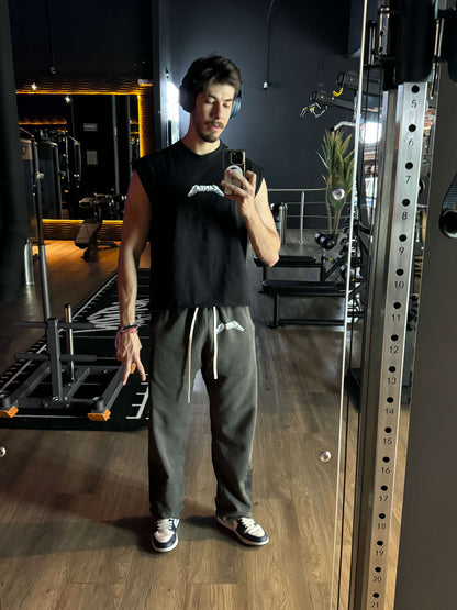 DEATHSKULL "HEAVYWEIGHT BAGGY" DARK WASH JOGGERS
