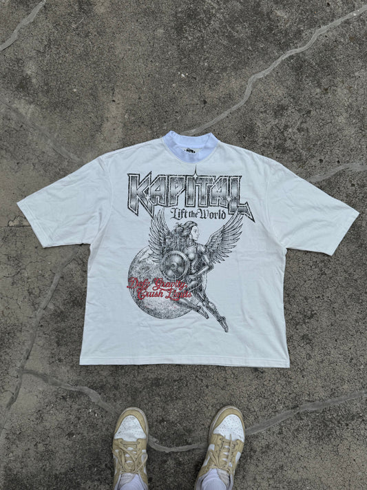 ANGEL OF STEEL "HEAVYWEIGHT PREMIUM" BOXY FIT UNISEX TEE
