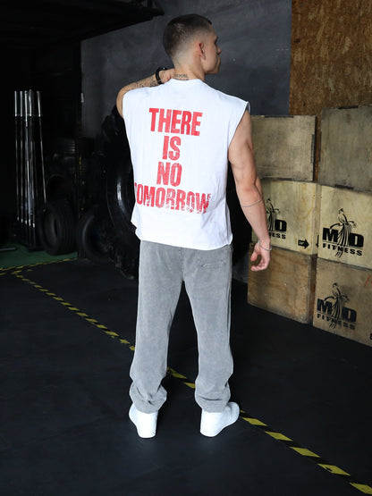 ROCKYXKAPITAL "HEAVYWEIGHT PREMIUM" BOXY FIT CUTOFF TEE