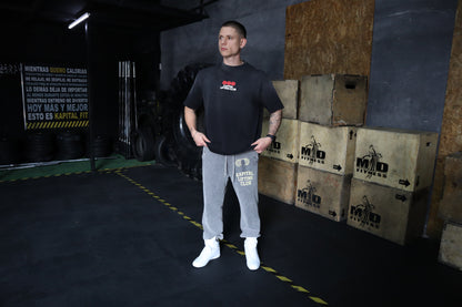 777 Sun Fade Tee – LUCK IS JUST PERSISTENCE "HEAVYWEIGHT PREMIUM VINTAGE" OVERSIZED UNISEX BLACK GRAY TEE