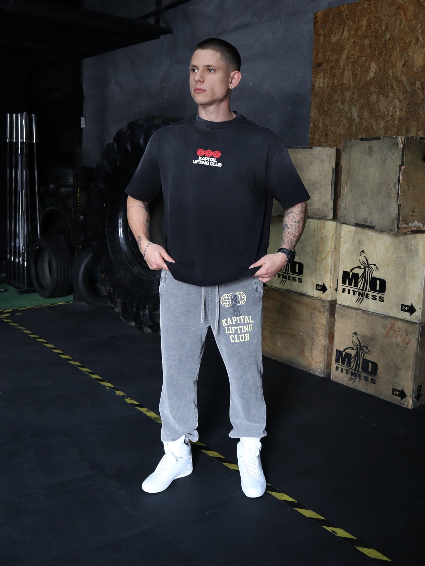 777 Sun Fade Tee – LUCK IS JUST PERSISTENCE "HEAVYWEIGHT PREMIUM VINTAGE" OVERSIZED UNISEX BLACK GRAY TEE