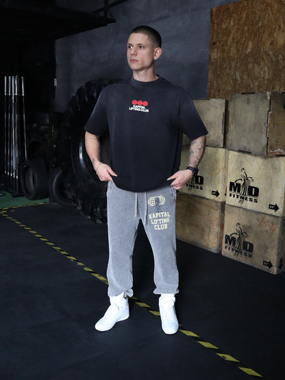 777 Sun Fade Tee – LUCK IS JUST PERSISTENCE "HEAVYWEIGHT PREMIUM VINTAGE" OVERSIZED UNISEX BLACK GRAY TEE