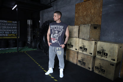 ANGEL OF STEEL "HEAVYWEIGHT PREMIUM" BOXY FIT CUTOFF TEE
