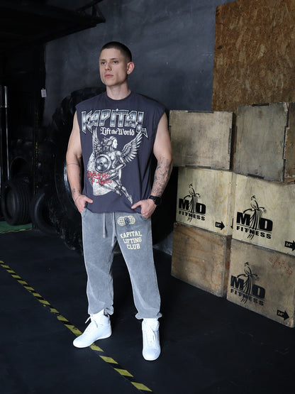 ANGEL OF STEEL "HEAVYWEIGHT PREMIUM" BOXY FIT CUTOFF TEE