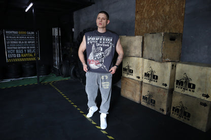 ANGEL OF STEEL "HEAVYWEIGHT PREMIUM" BOXY FIT CUTOFF TEE