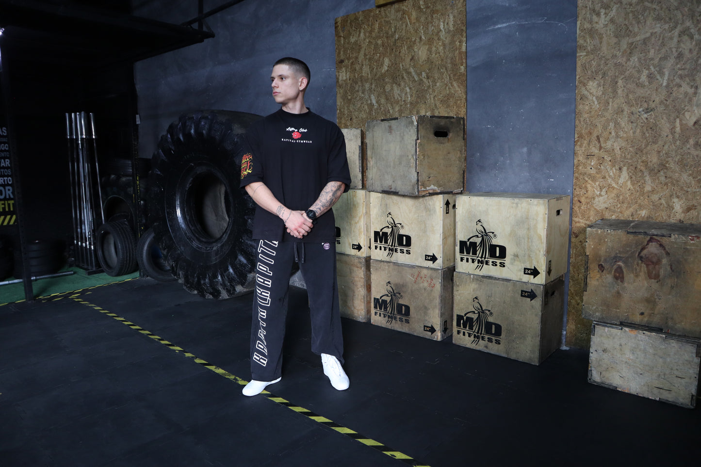 Training big logo Baggy pants