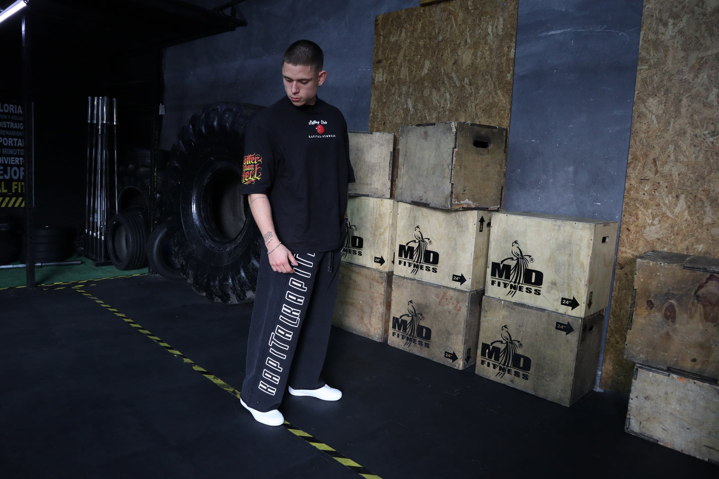 Training big logo Baggy pants