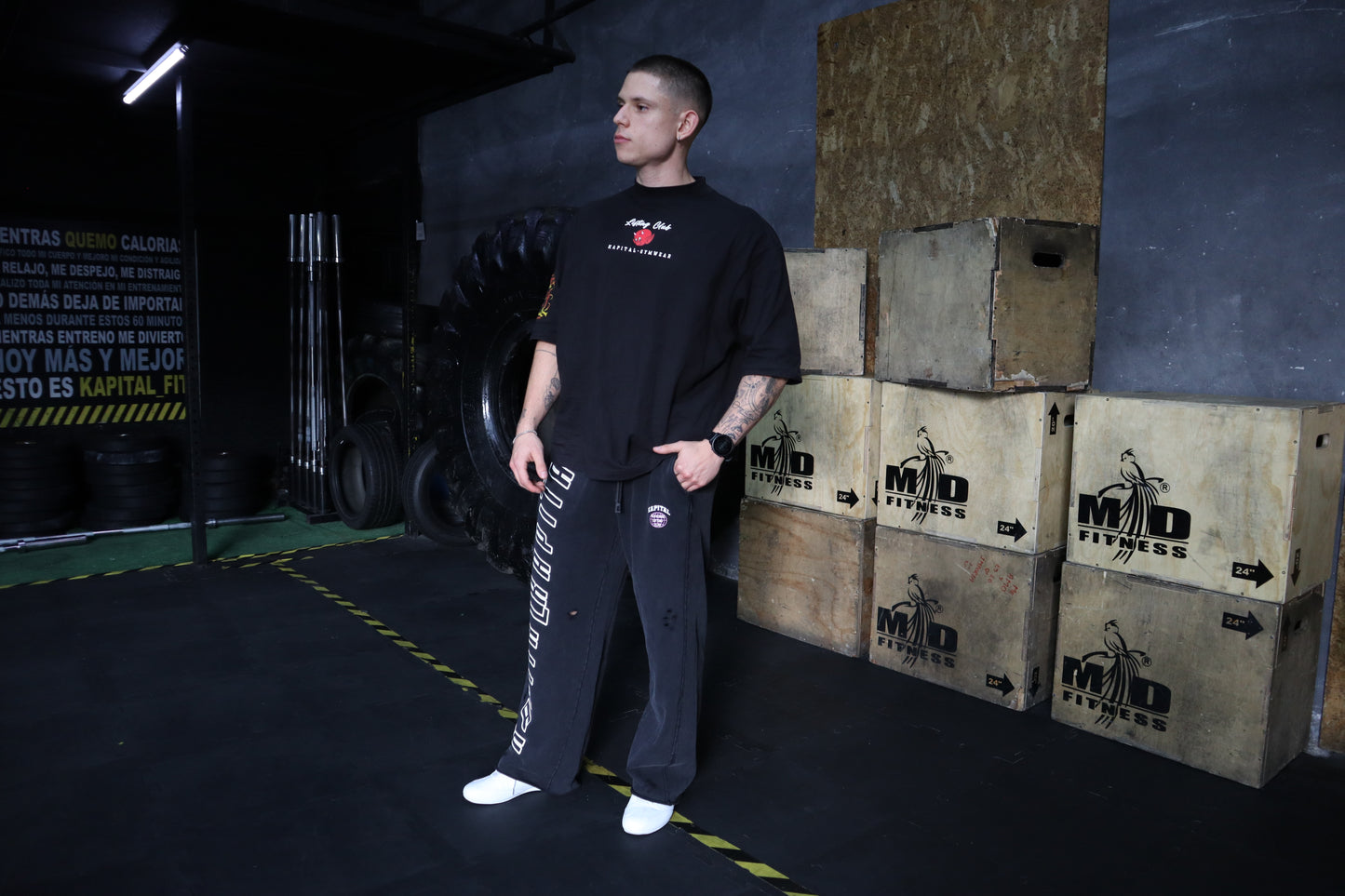Training big logo Baggy pants
