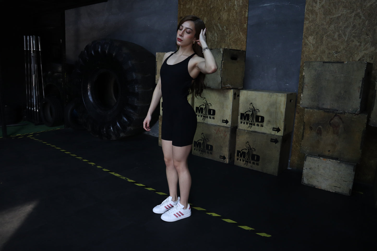 Crossed Biker Bodysuit