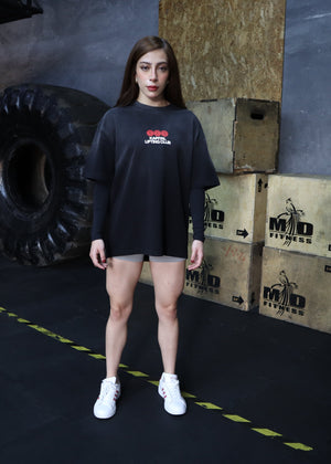 777 Sun Fade Tee – LUCK IS JUST PERSISTENCE "HEAVYWEIGHT PREMIUM VINTAGE" OVERSIZED UNISEX BLACK GRAY TEE