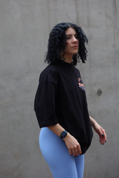 VINTAGE LIFTING PINUP GIRL "HEAVYWEIGHT PREMIUM" BOXY FIT UNISEX TEE